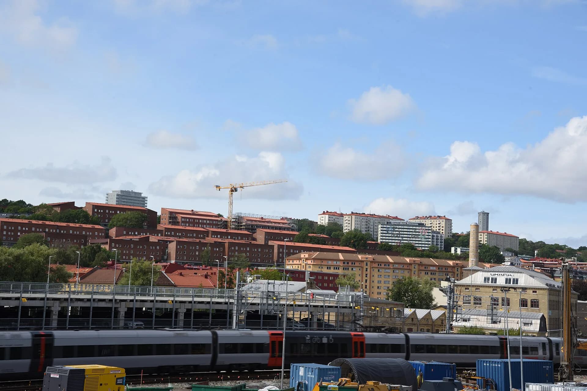 Vy över Johanneberg och Krokslätt i Göteborg