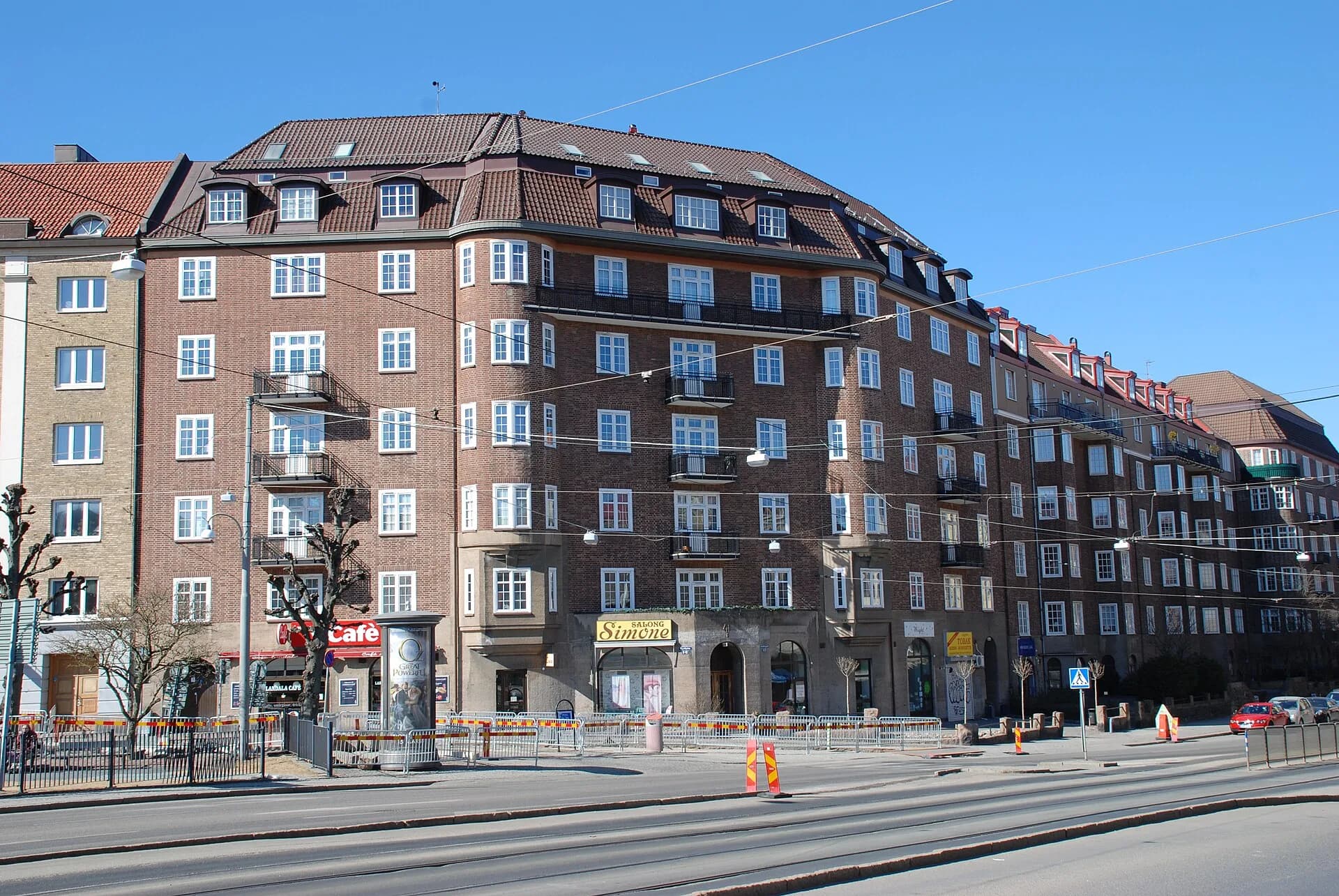 Stenstadskvarter vid Aschebergsgatan i Vasastaden, Göteborg